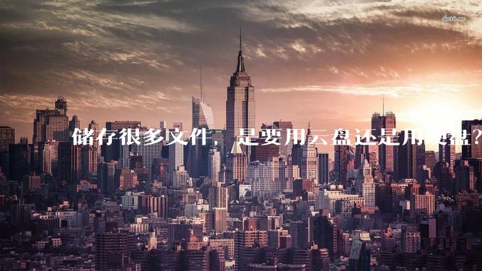 储存很多文件，是要用云盘还是用硬盘？