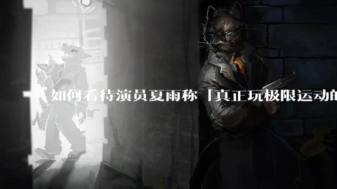 如何看待演员夏雨称「真正玩极限运动的都是胆小的人」，如何理解这一观点？