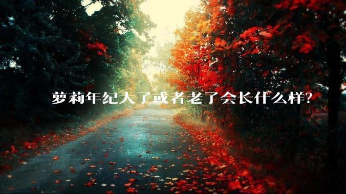 萝莉年纪大了或者老了会长什么样？