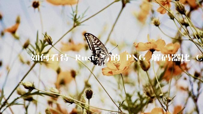 如何看待 Rust 写的 PNG 解码器比 C 实现更快？