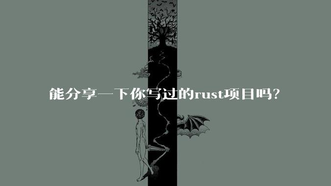 能分享一下你写过的rust项目吗？