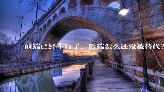 前端已经不行了，后端怎么还没被替代？