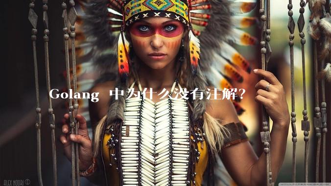 Golang 中为什么没有注解？