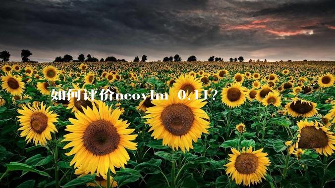 如何评价neovim 0.11？