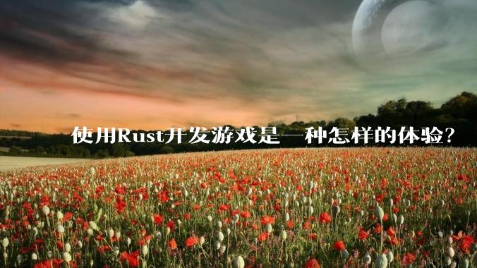 使用Rust开发游戏是一种怎样的体验？